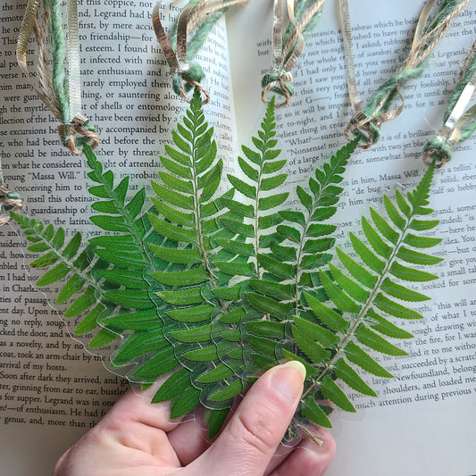 Pressed Fern Bookmark – Handcrafted & One-of-a-Kind